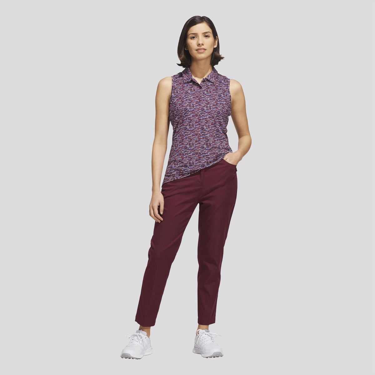 Ultimate365+ Twistweave 5 Pocket Ankle Trousers Maroon