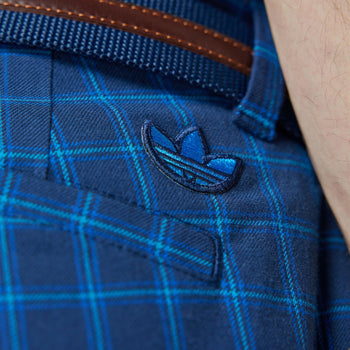 archive plaid pattern slacks pants y2k adidas Golf Originals Archive Plaid Trousers Night Indigo⁄Royal