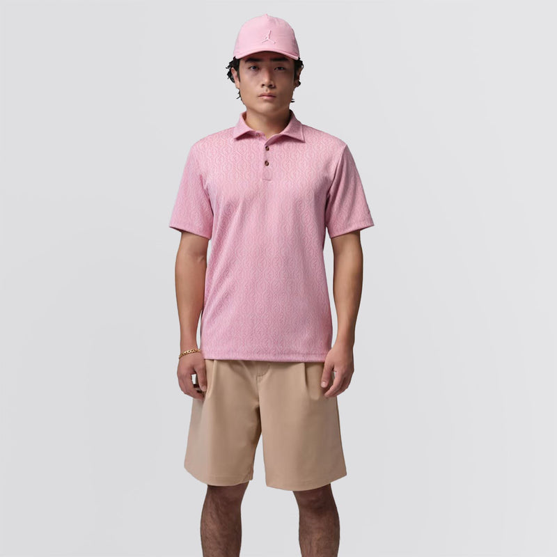 Golf Jacquard Polo Elemental Pink