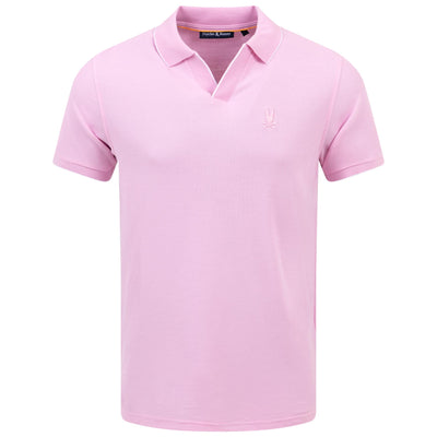 East Hills Johnny Collar Jacquard Polo Pastel Lavender - SS24