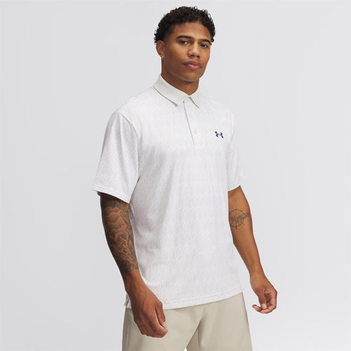 Playoff 3.0 Printed Polo White/Clay/Grey