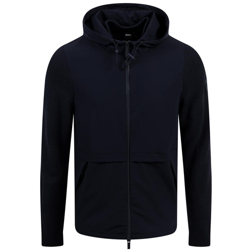 Brian Full Zip Softshell Hooded Jacket Dark Blue