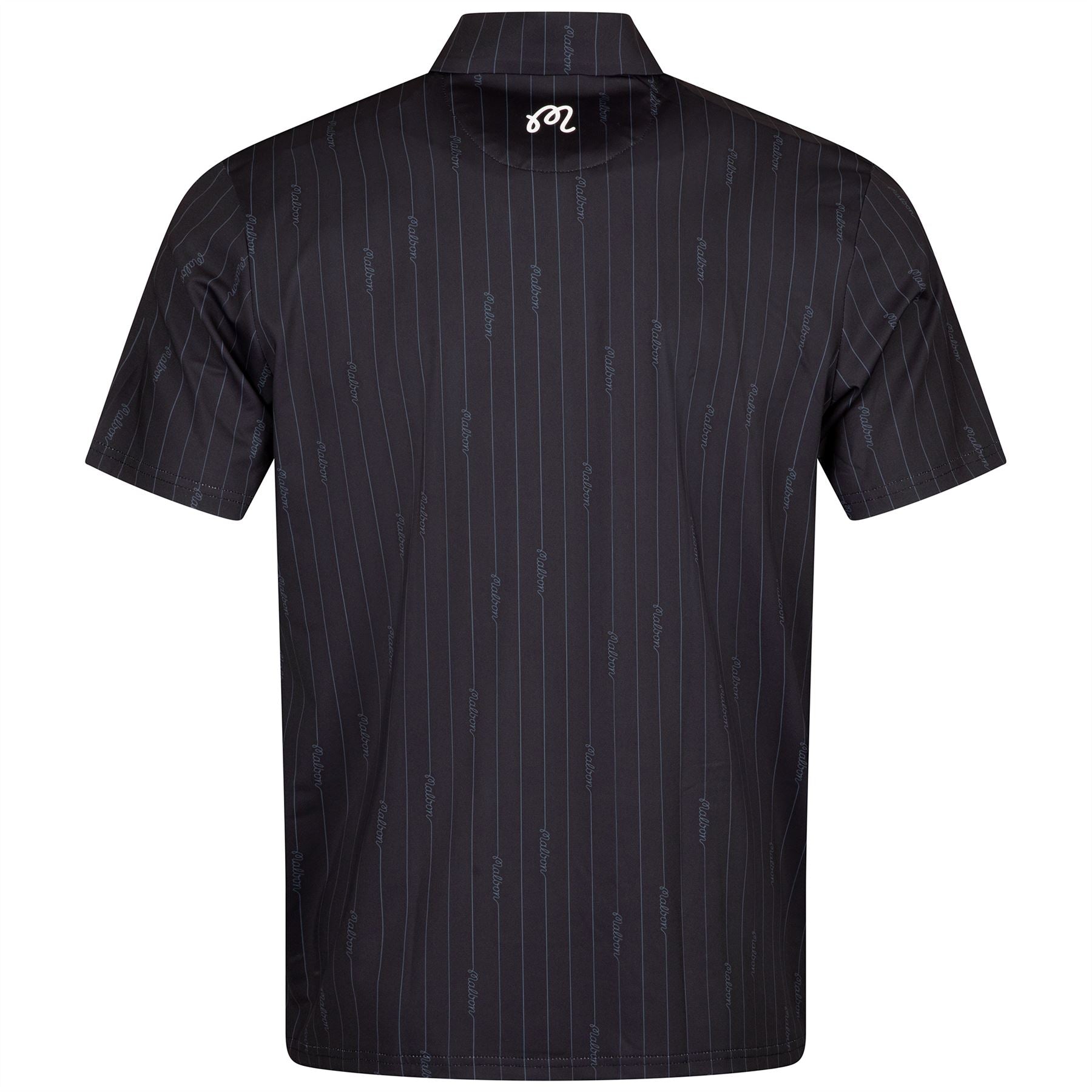 Malbon Evergreen Pique Polo Black/Cool Grey – TRENDYGOLF UK