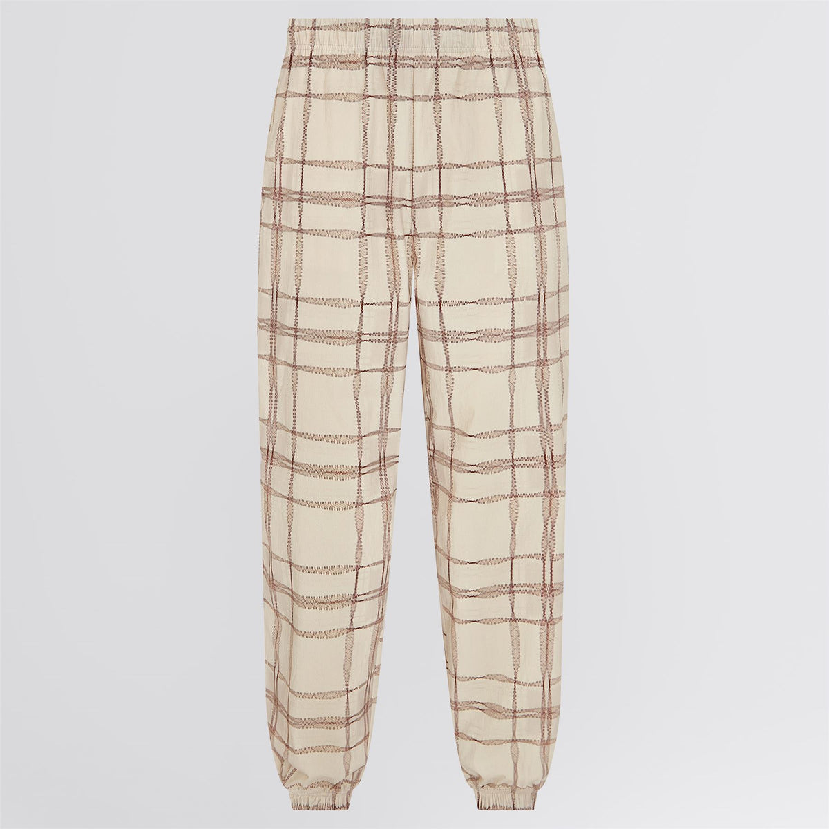 Compression Check Ranger Trousers Ivory