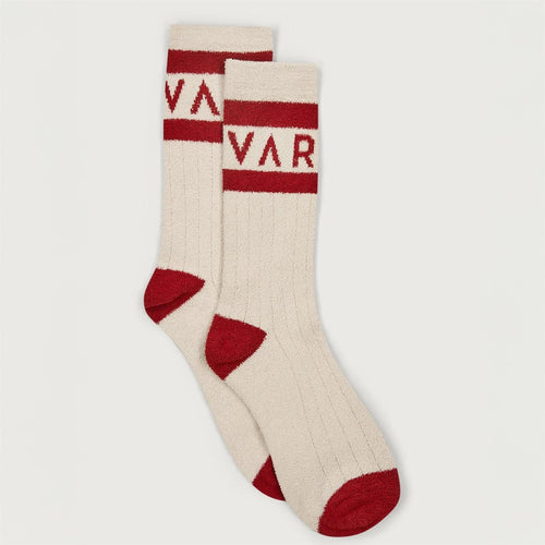 Spencer Sock Sandshell/Red Dahlia