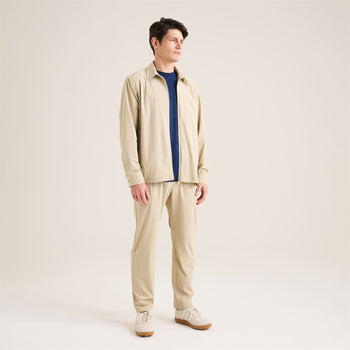 Stretch Golf Trousers Beige