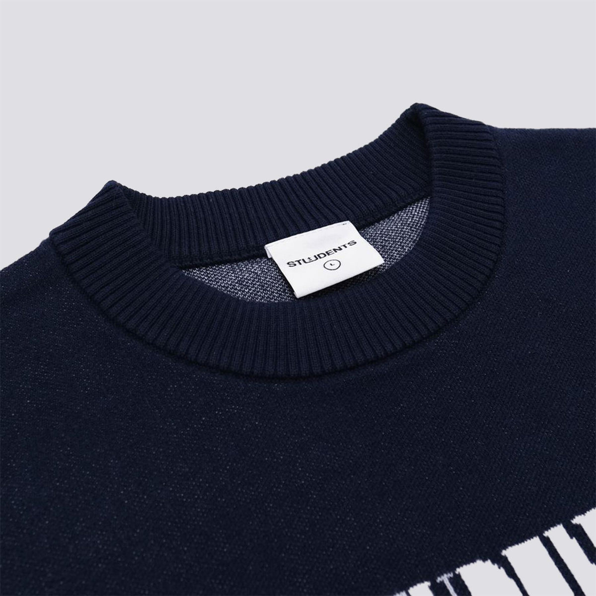 Cade Knit Crew Sweater Navy
