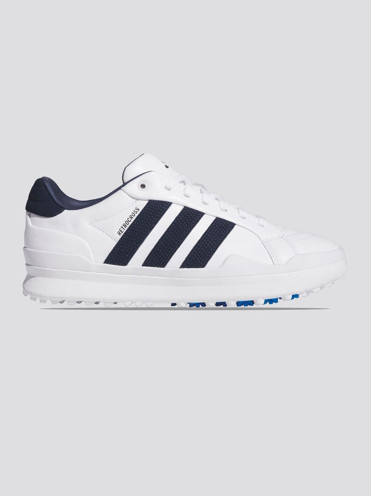 RETROCROSS Gripmore Spikeless Golf Shoes Footwear White/Collegiate Navy/Lucid Blue Ray