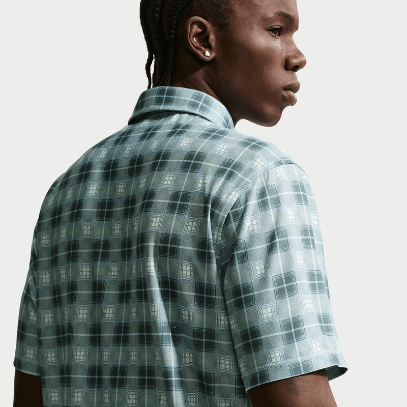 Dri-FIT Tailored Tartan OLC Polo Barely Green/Mineral Slate
