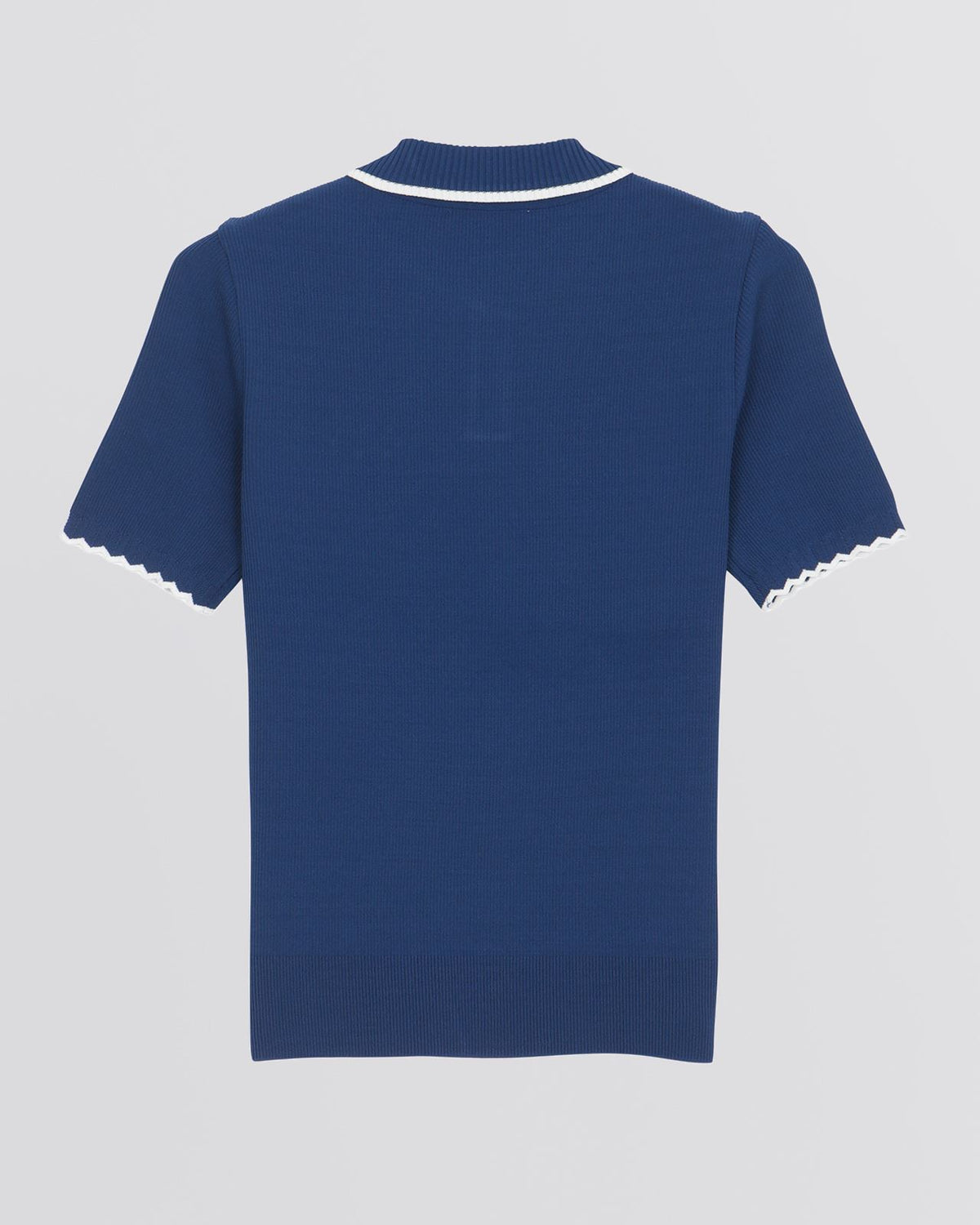 Elodie SS Sweater Polo Blue