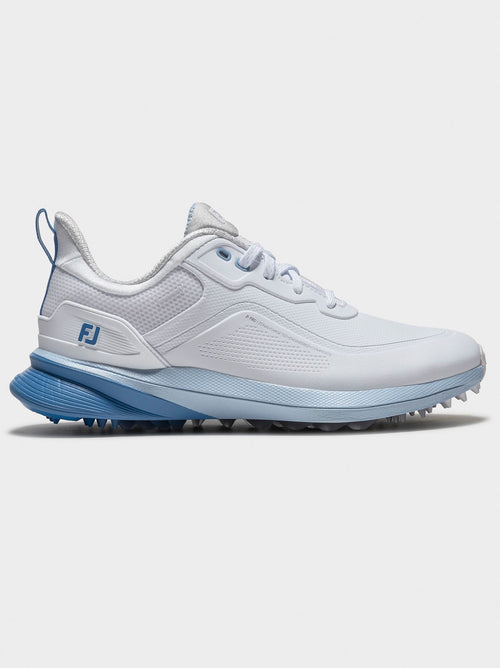 Pro Spikeless Wide Golf Shoes White/Blue