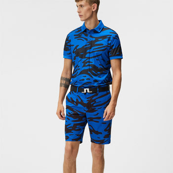 Tim High Vent Print Shorts Neptune Nautical Blue