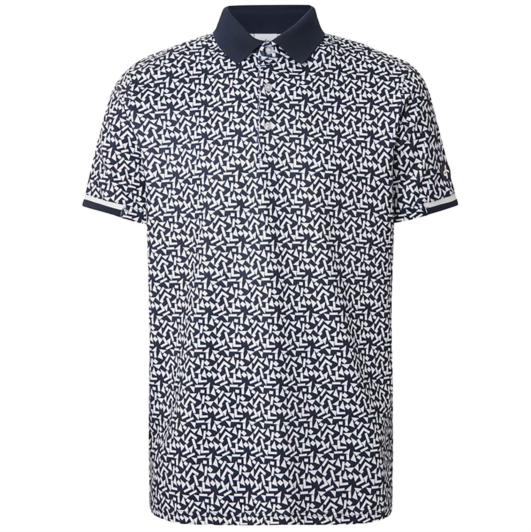 Camo Regular Fit Polo Navy
