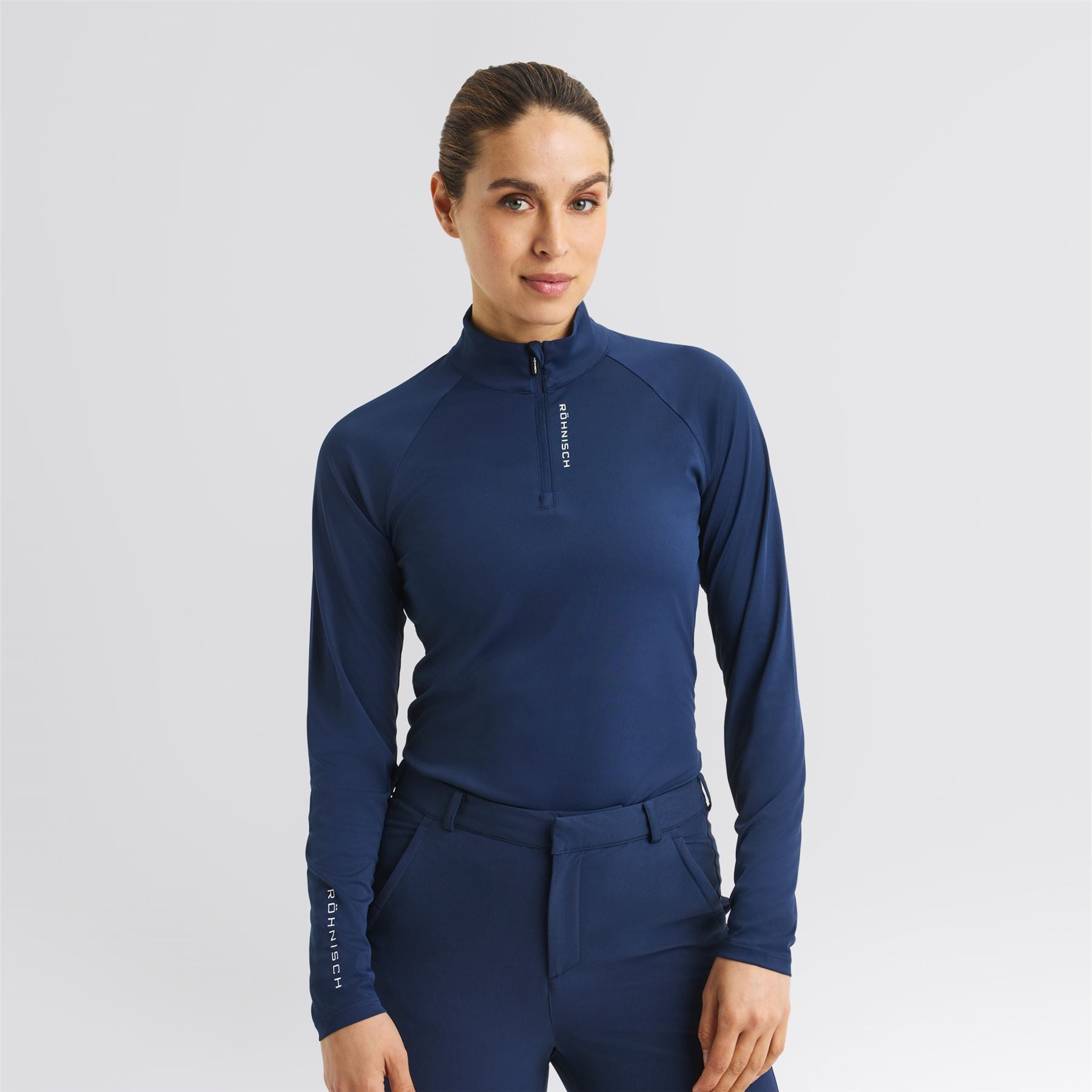 Addy Quarter Zip Mid Layer Navy