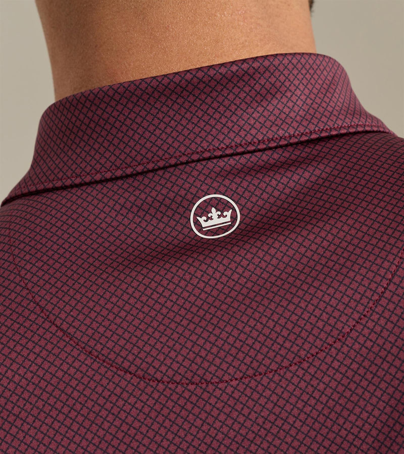 Fulton Performance Jersey Polo Bordeaux