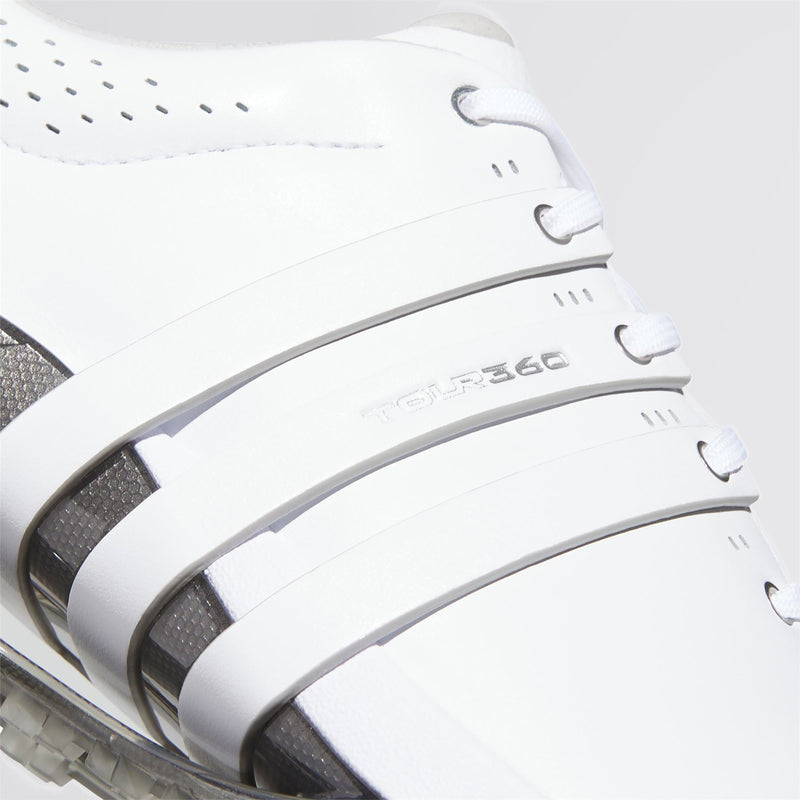 Tour360 25 Spikeless Golf Shoes White/Silver