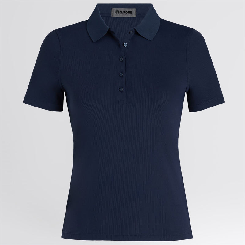 Ribbed Tech Nylon Polo Twilight