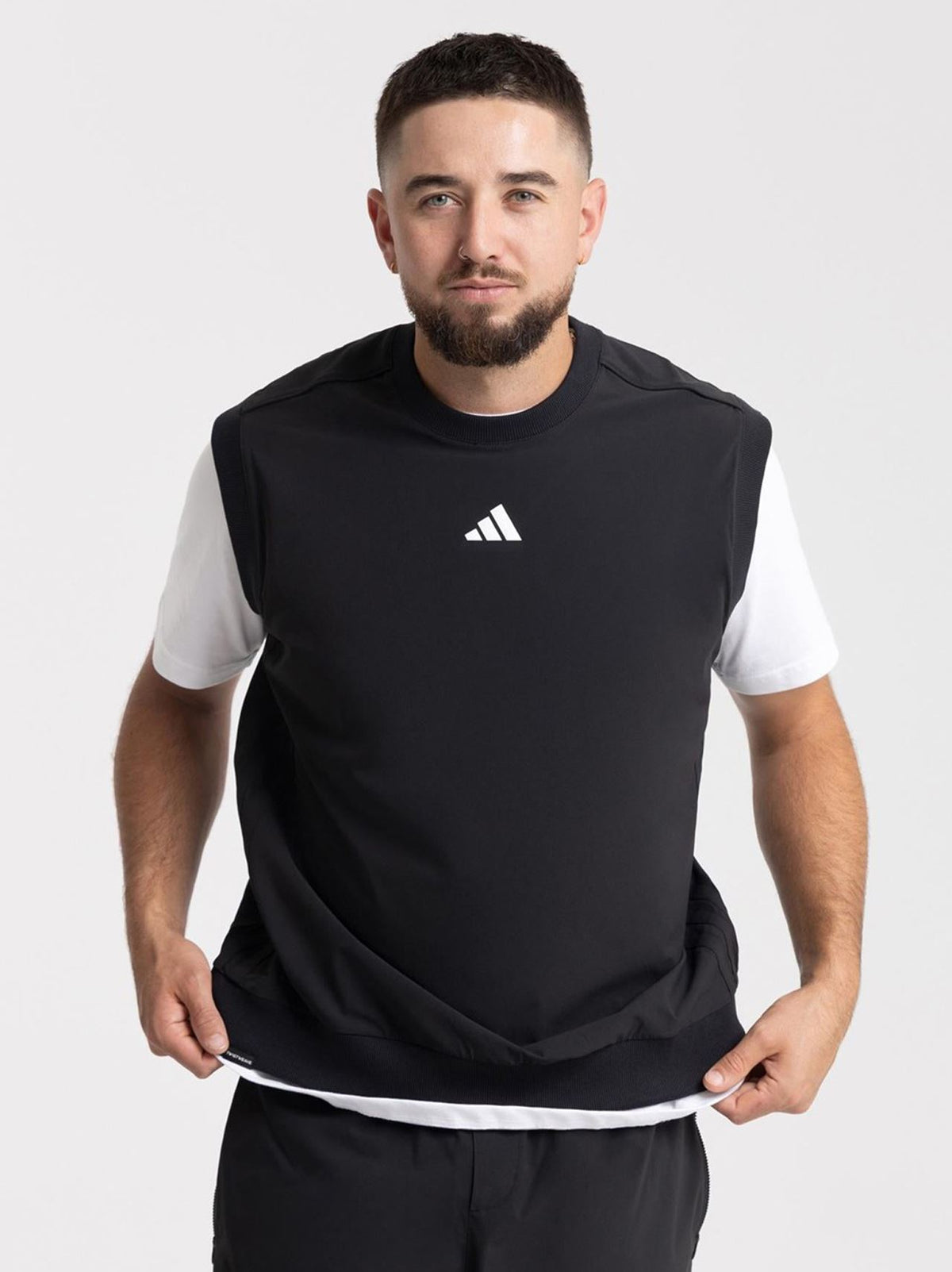 Beyond Twistweave Loose Gilet Black