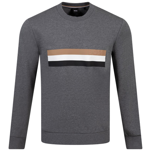 Soleri 06 Sweat-shirt coupe décontractée en jersey de coton Gris moyen - W23