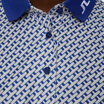 Tour Tech TX Jersey Print Polo Geo Moonbeam
