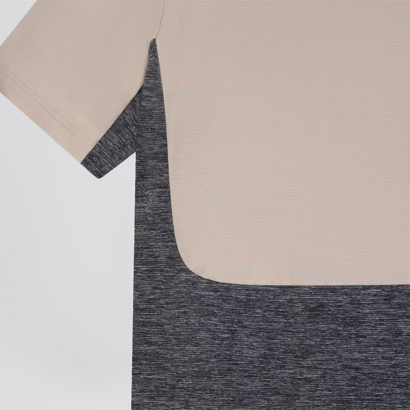 Panelled Polo Beige