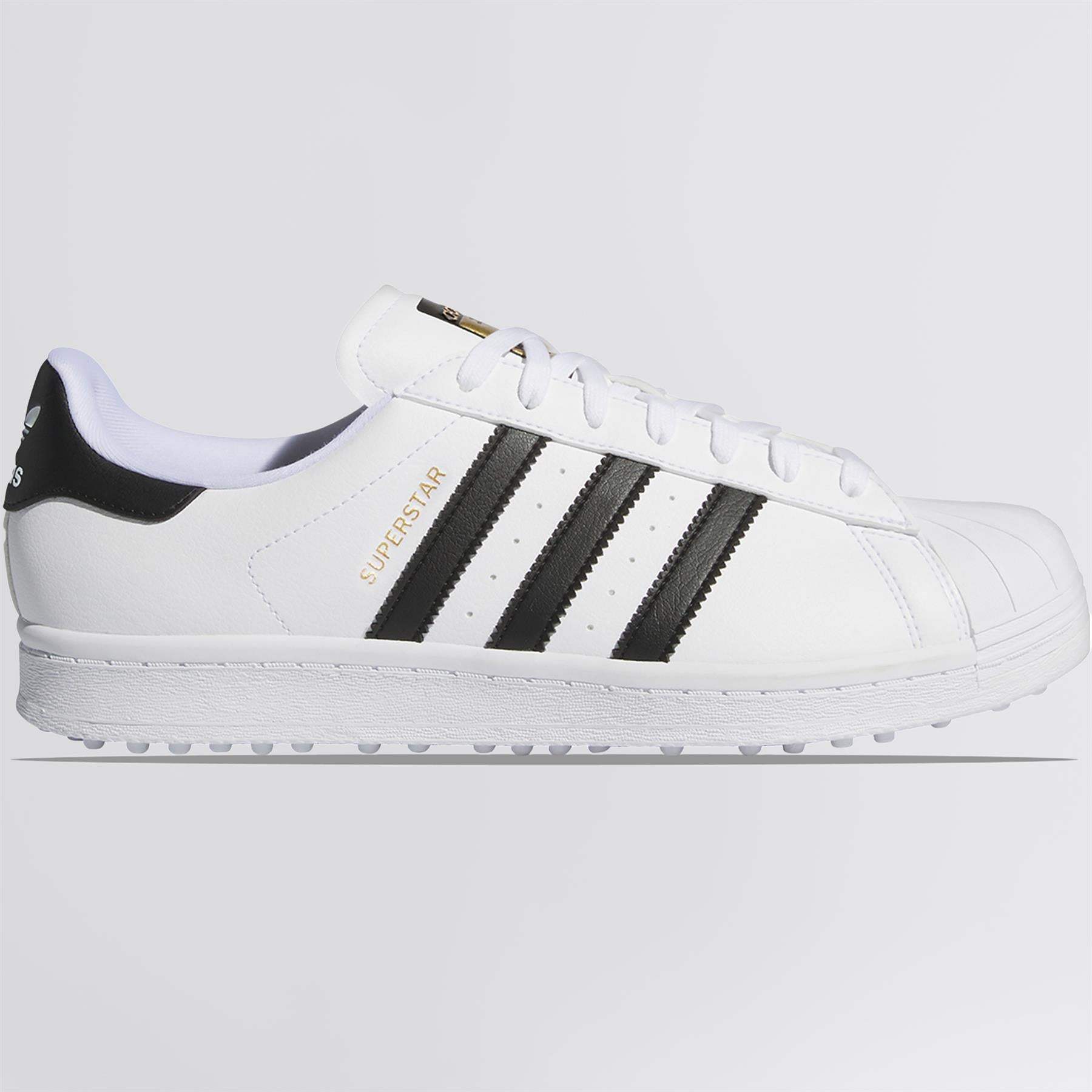 Superstar Spikeless Golf Shoes White/Black/Gold