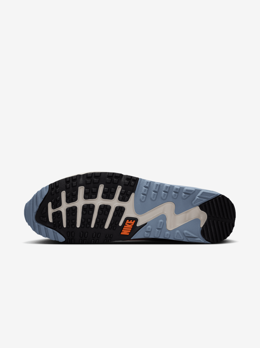 Air Max 90 Spikeless Golf Shoes Moon Particle/Safety Orange/Light Bone