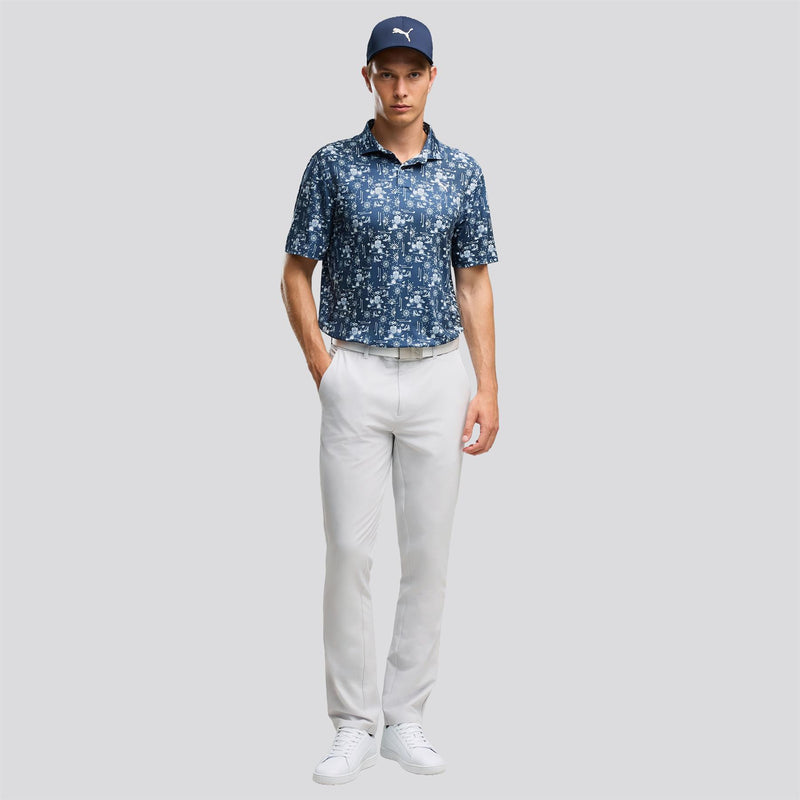 Cloudspun Coastal Claret Polo Deep Navy