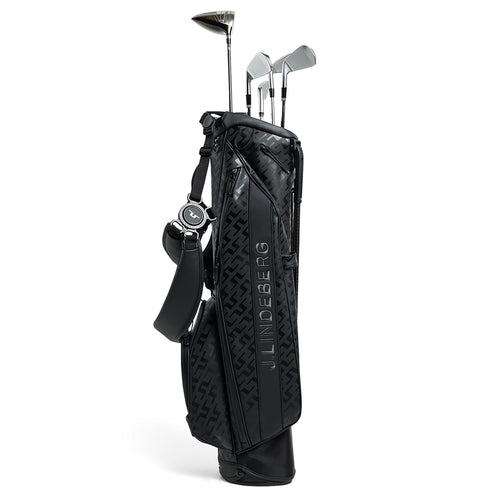 Sunday Printed Stand Golf Bag Tour Geo Jacquard Black - SS25