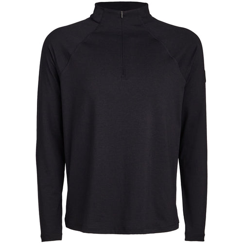 Luxe Quarter Zip Tailored Fit Mid Layer Onyx - AW23