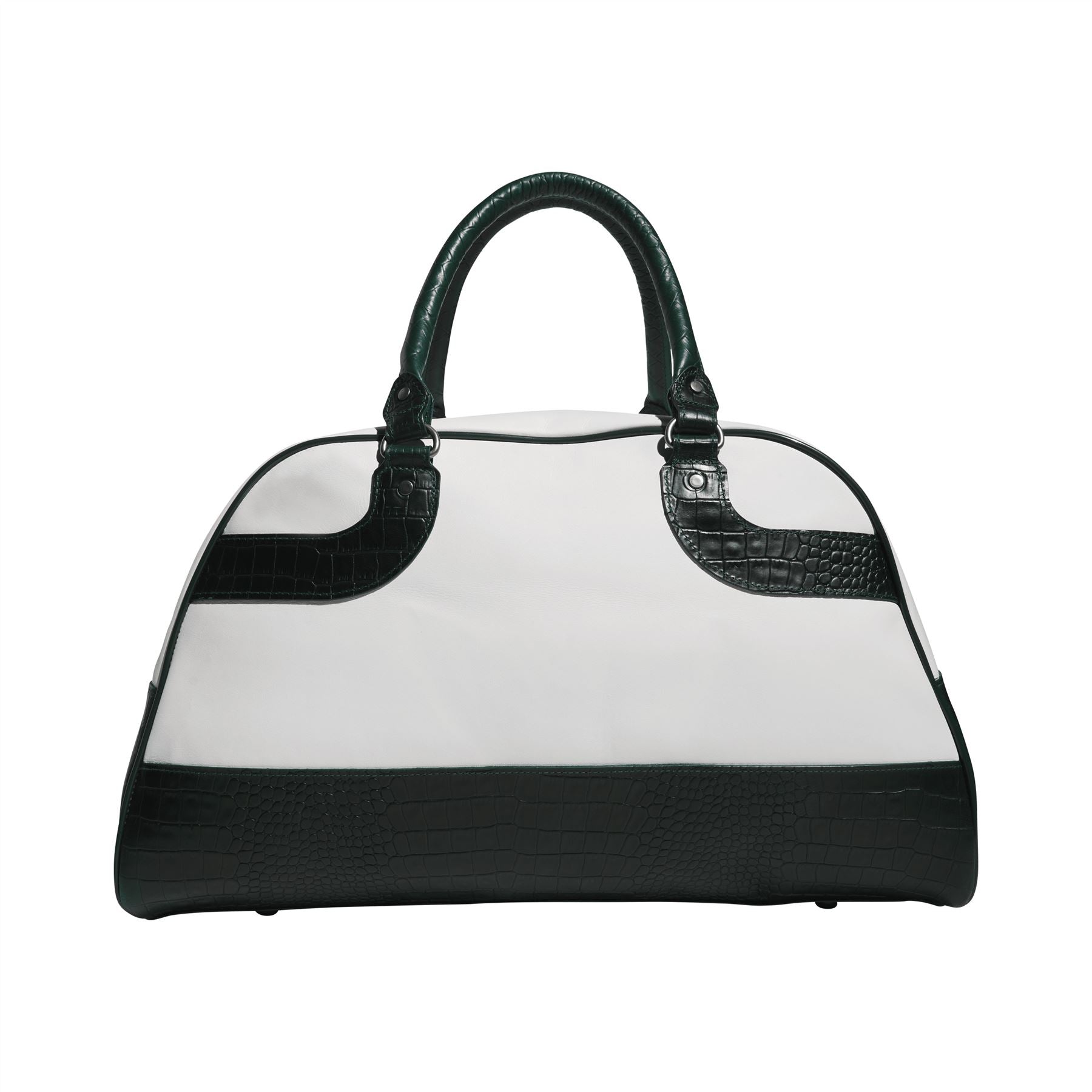 x Bogey Boys Retro Bag White/Collegiate Green - SU23 – TRENDYGOLF UK