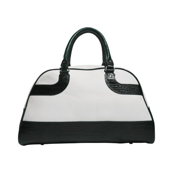 x Bogey Boys Retro-Tasche Weiß/Collegiate Green – SU23 – TRENDYGOLF UK