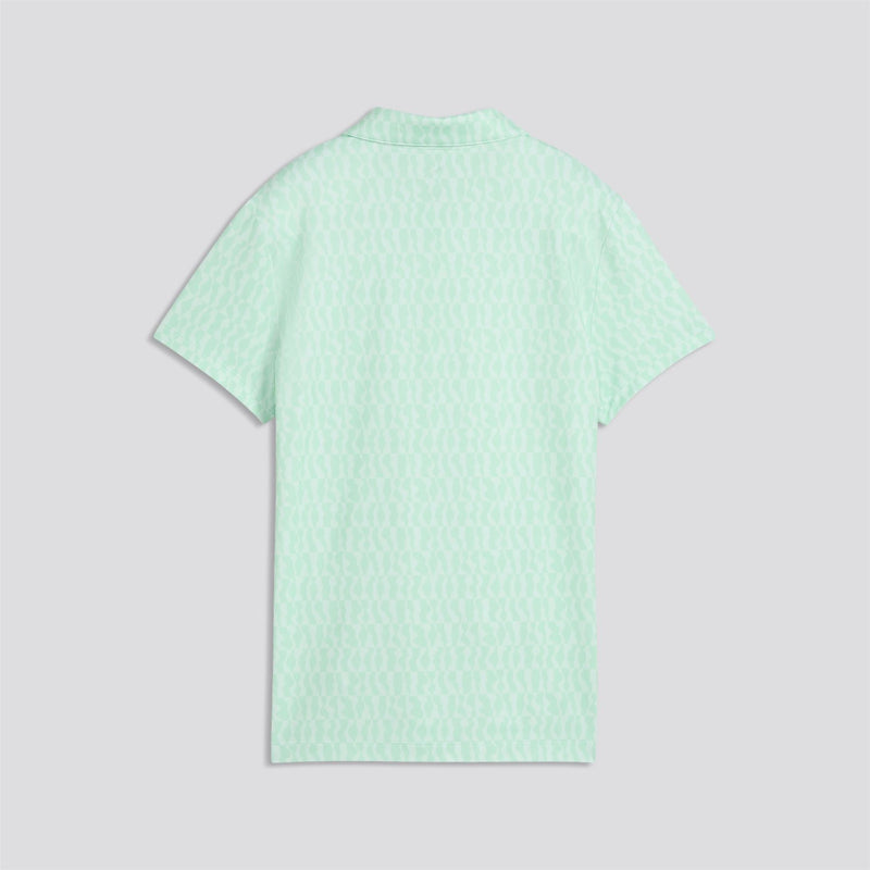 Cloudspun Wavey Polo Shirt Mint Jelly