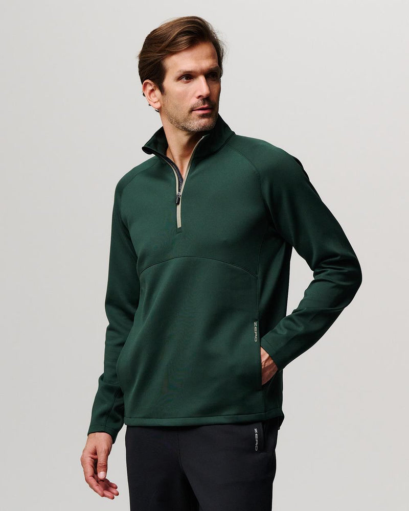 TKO Quarter Zip Pullover Racing Green