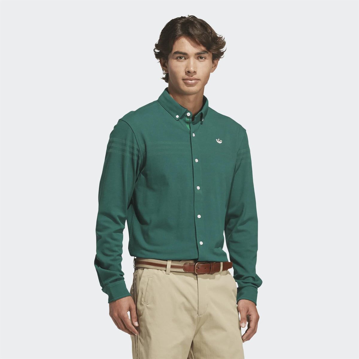 Originals Twistknit Button Up Collegiate Green