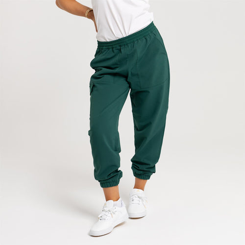 Womens Go-To Hybrid Jogger Trousers Green - AW24