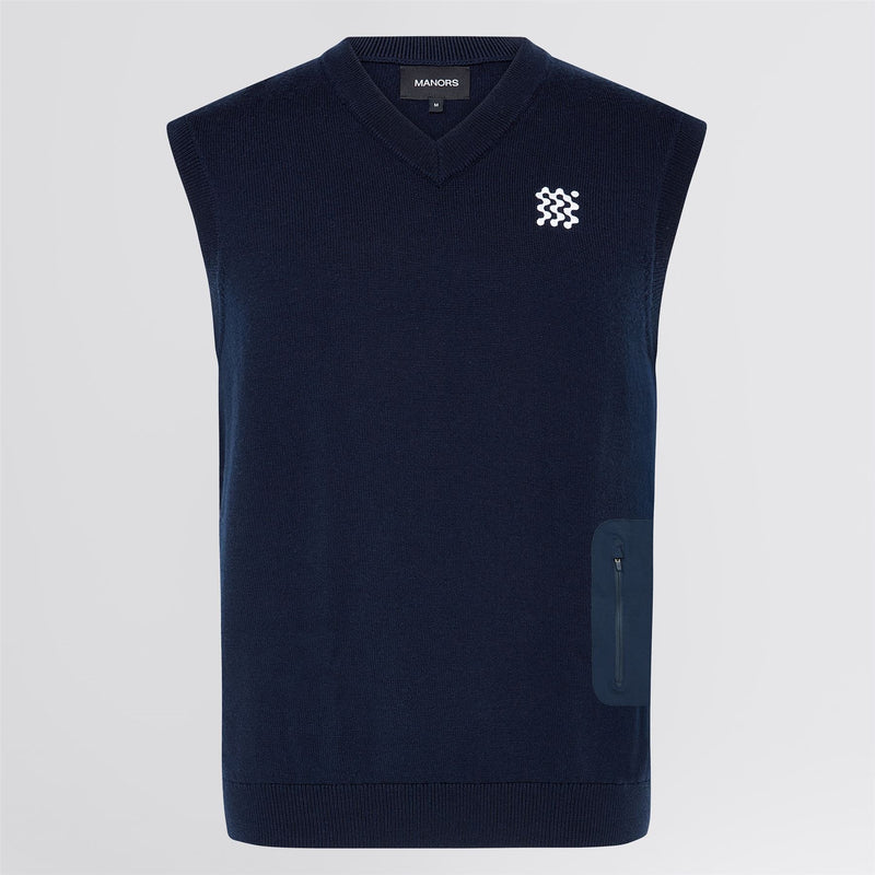 Merino Wool Vest Midnight