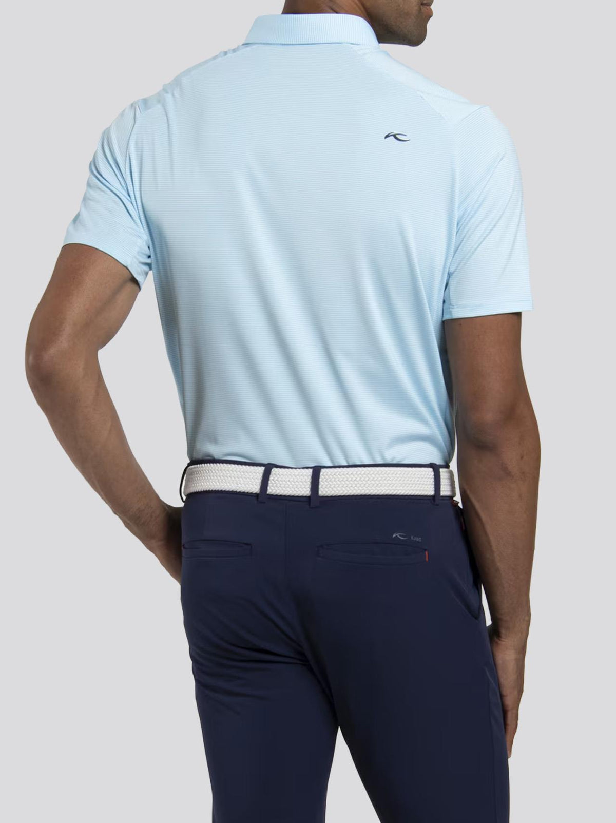 Soren Stripe Polo Poolside/White
