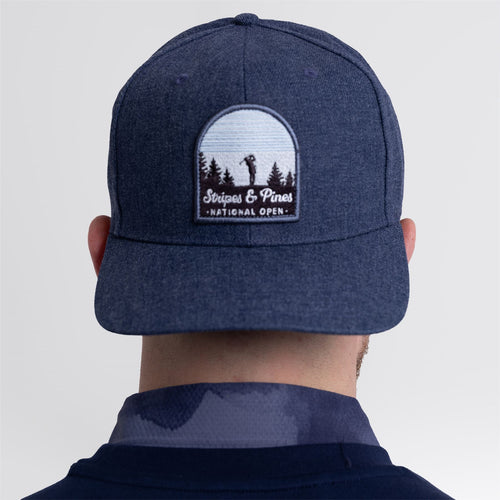 Stripes & Pines High Crown Hat Navy