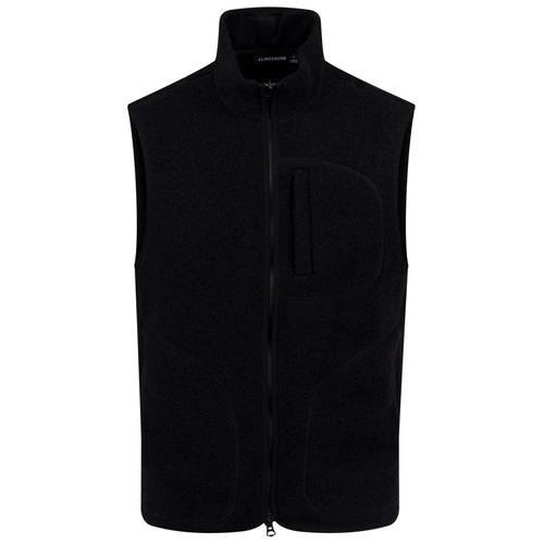 Duncan Wool Fleece Vest Black - AW24