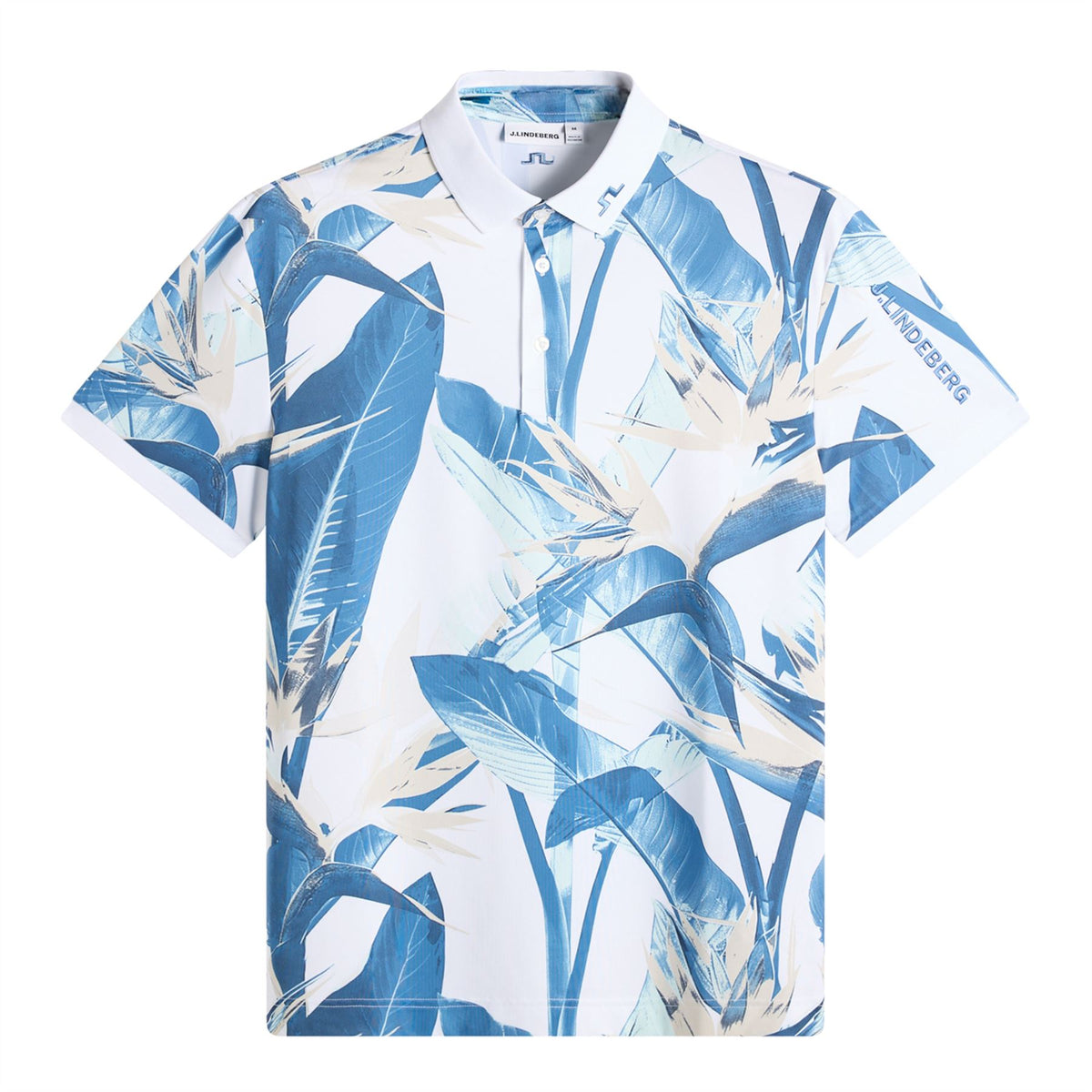 Tour Tech Print Polo Paradise Skylight