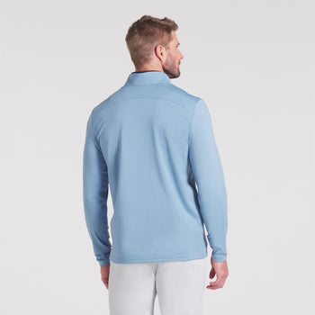 x AP Cloudspun Tech Quarter Zip Zen Blue
