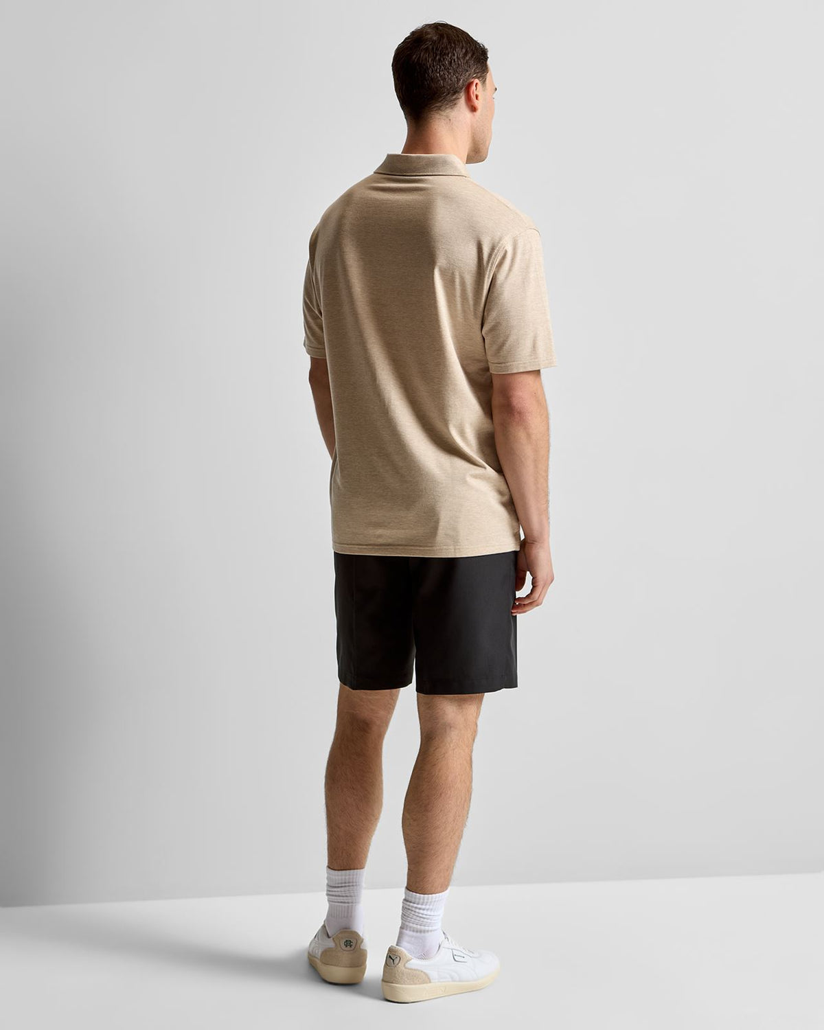 Excursionist Flex Herringbone Knit Polo Truffle