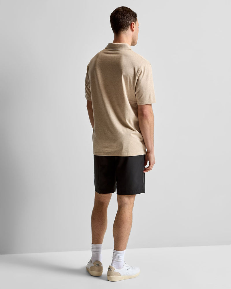 Excursionist Flex Herringbone Knit Polo Truffle
