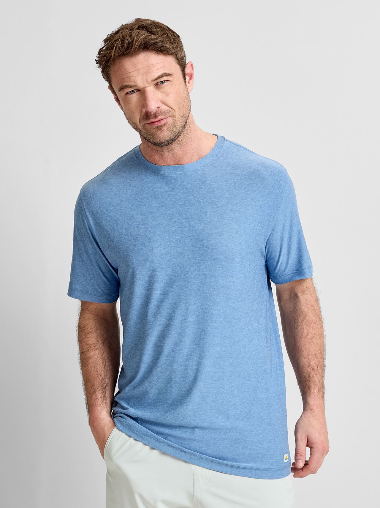 Strato Tech Tee Isle Blue Heather