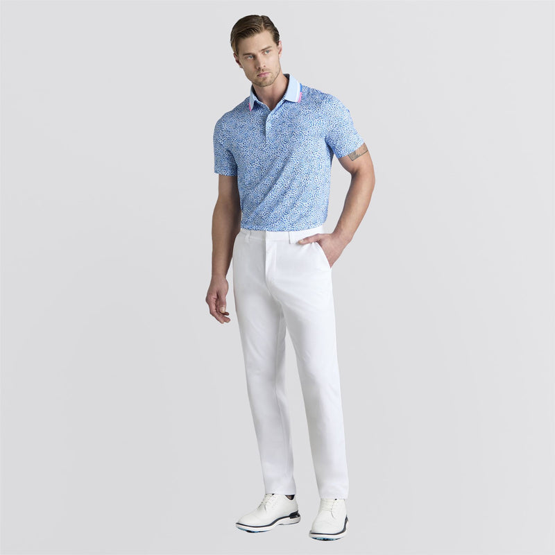 Fireworks Print Tech Jersey Polo