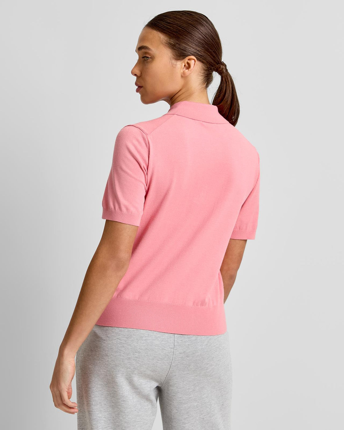 Blake Knit Polo Flamingo Plume