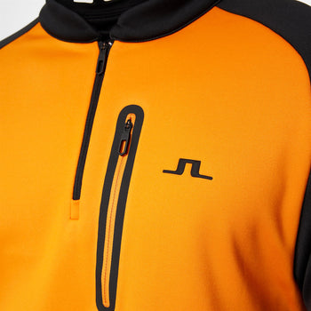 Adam Quarter Zip Mid Layer Black