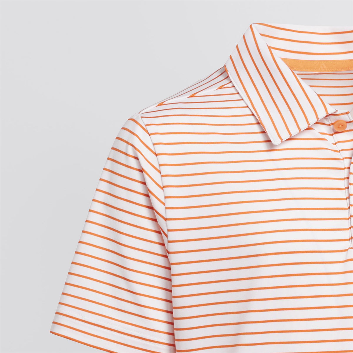 Boys Climacool Striped Polo Dusky Orange
