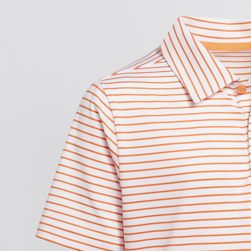 Boys Climacool Striped Polo Dusky Orange